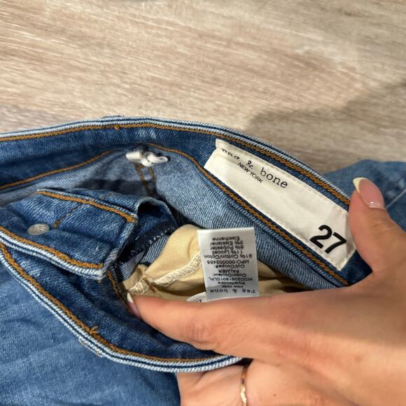 Rag and Bone Denim Cut off Shorts Size 27 High Waist Boy Short - Picture 5 of 5